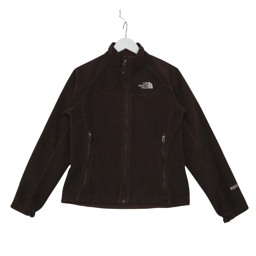 The North Face Windwall Fleece Jacket Brown Full Zip Womens Small